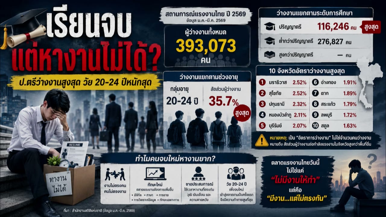 วิกฤตการณ์คนรุ่นใหม่ตกงาน: ส่องสถานการณ์ตลาดแรงงานไทยและทั่วโลกที่กำลังสั่นคลอน - บทความจาก ITBlockman