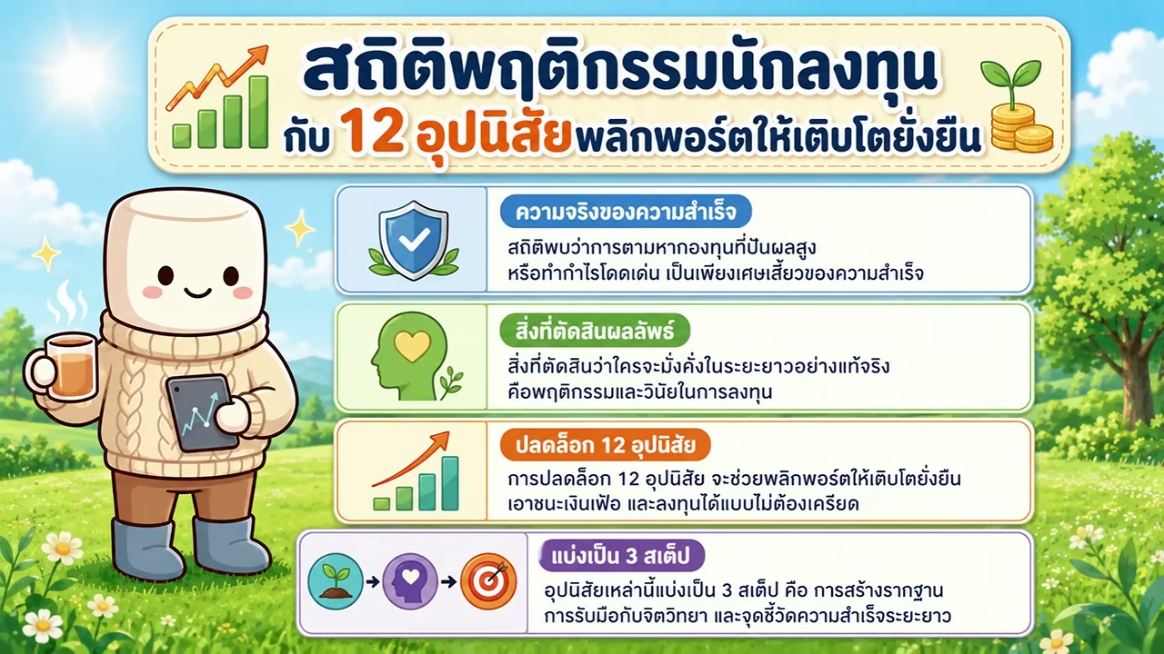 12 อุปนิสัยนักลงทุนสายปันผล เปลี่ยนพอร์ตให้เติบโตยั่งยืนแบบไม่ต้องเฝ้าจอ - บทความจาก ITBlockman