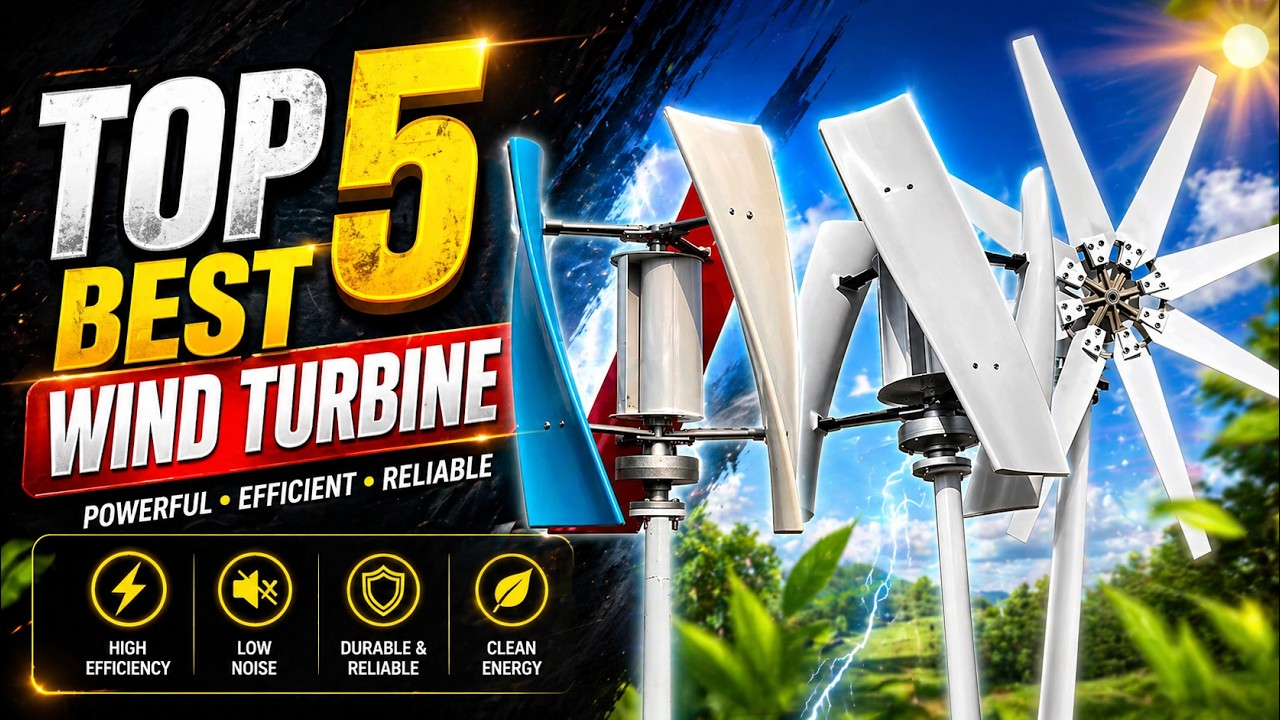 รีวิว 5 อันดับกังหันลมผลิตไฟฟ้าที่ดีที่สุด สำหรับบ้านพักและระบบนอกโครงข่าย