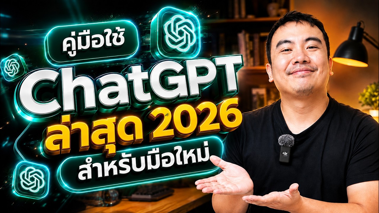 คู่มือใช้งาน ChatGPT ฉบับอัปเดตปี 2026: เจาะลึกฟีเจอร์ใหม่สำหรับมือใหม่ครบจบในที่เดียว