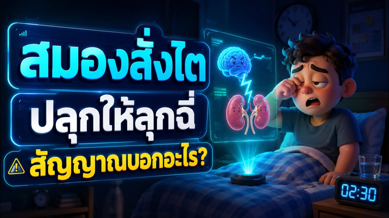 ลุกฉี่ตอนกลางคืนบ่อย? เจาะกลไกสมองและไตที่กำลังส่งสัญญาณเตือนคุณ
