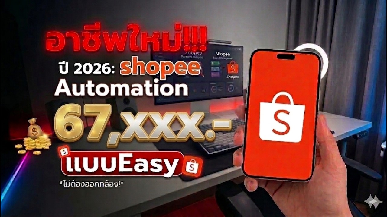 เทคนิคทำเงินวันละ 10,000 บาทกับ Shopee Affiliate ปี 2026 ด้วยพลัง AI