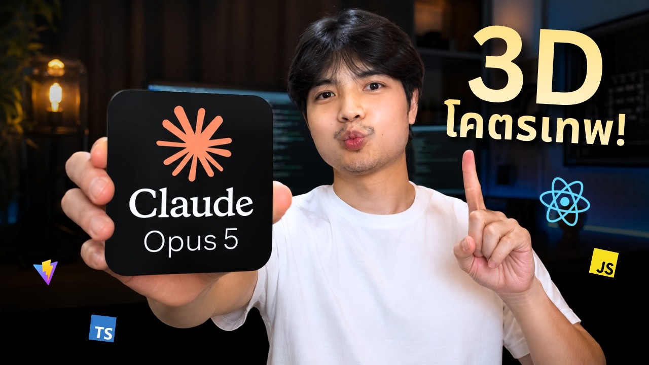 รีวิว Opus 5 กับงาน 3D บนเว็บ: พลัง AI ที่เปลี่ยนโลกการเขียนโค้ด