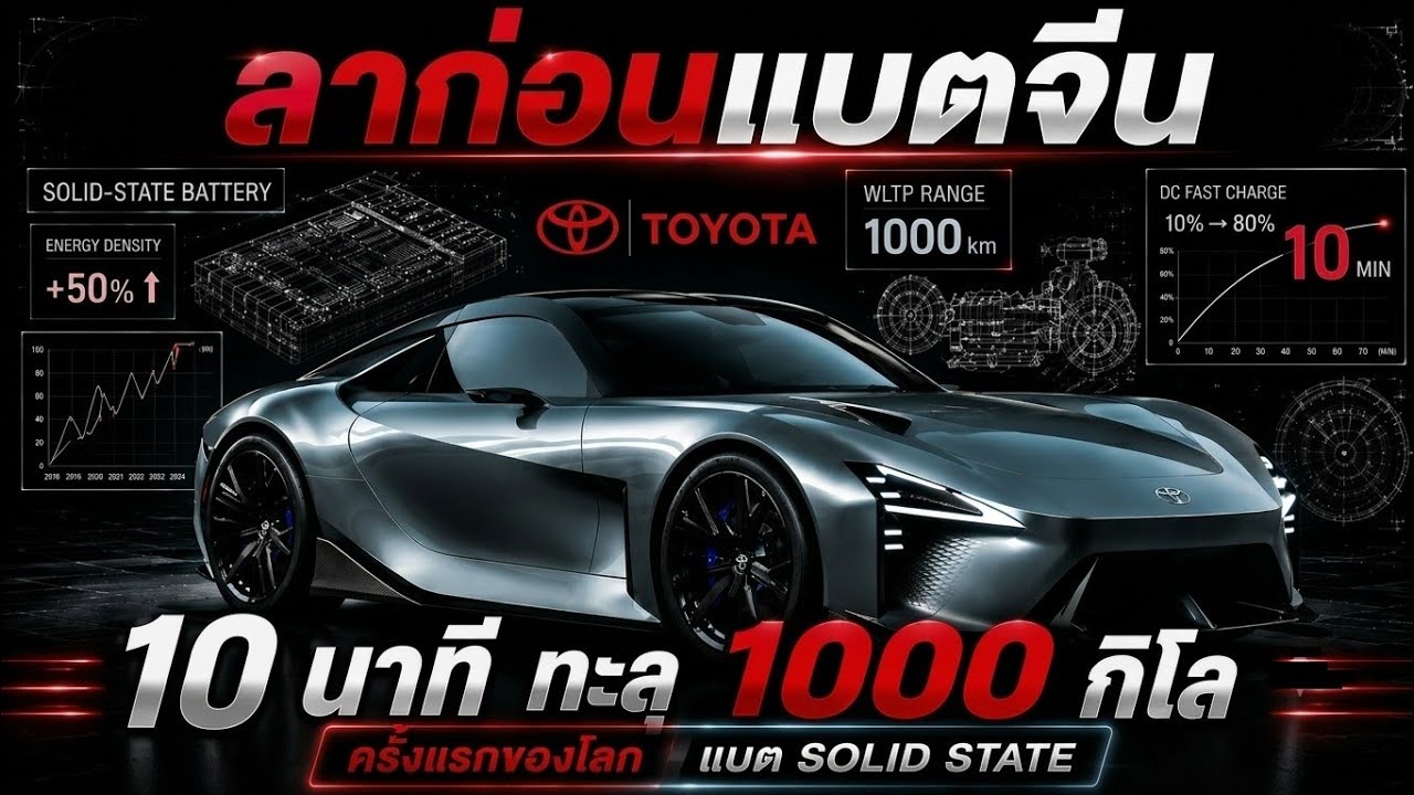 เจาะลึกเทคโนโลยี Solid State จาก Toyota: หมัดฮุคที่จะคว่ำค่ายรถ EV จีนได้จริงหรือ?